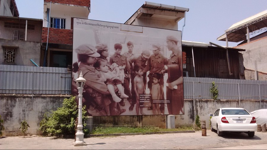 One of the images from Khmer Rouge, Tuol Sleng Museum, Phnom Penh, Cambodia